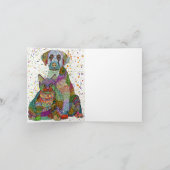 犬と猫の里親募集と保護カードです サンキューカード (内部)