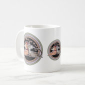 犬と猫の関係 コーヒーマグカップ (正面左)