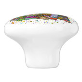 犬と猫の養子縁組と救出が優しい愛 セラミックノブ (側面)