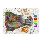 犬と猫の養子縁組と救出が優しい愛 マグネット (横)