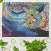 犬と猫の養子縁組と救出キッチンタオル キッチンタオル (折り畳み)