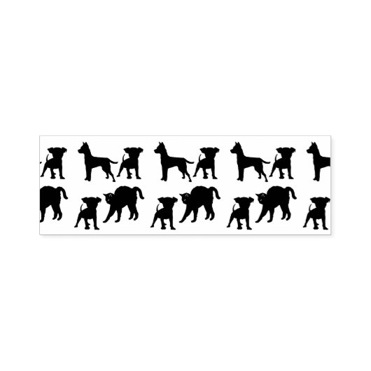犬と猫は自分のデザイン セルフインキングスタンプ (デザイン)