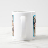 犬と猫グループの写真 ジャンボコーヒーマグカップ (裏面)