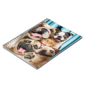 犬と猫グループの写真 ノートブック (左側)