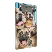 犬と猫グループの写真 ミニクリップボード (アングル)