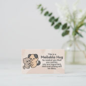 犬と猫ハグメール可能ハグインサートカード コーリングカード (スタンド正面)