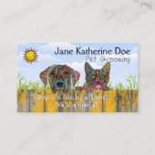 犬と猫ペットグルーミング名刺 名刺 (正面)