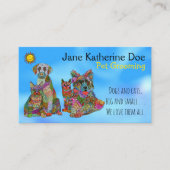 犬と猫ペットグルーミング名刺 名刺 (正面)