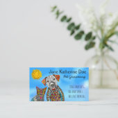 犬と猫ペットグルーミング名刺 名刺 (スタンド正面)