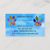 犬と猫ペットグルーミング名刺 名刺 (裏面)