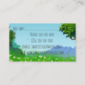 犬と猫ペットグルーミング名刺 名刺 (裏面)