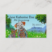 犬と猫ペットグルーミング名刺 名刺 (正面)