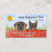 犬と猫ペットグルーミング名刺 名刺 (正面)