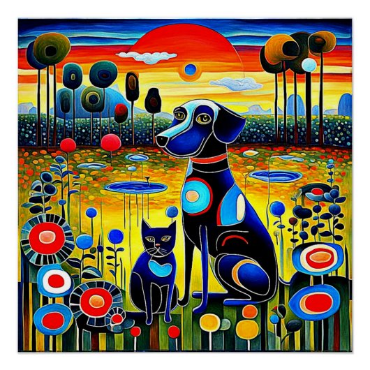 犬と猫1 ポスター (正面)