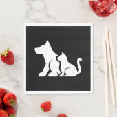 犬と猫 スタンダードランチョンナプキン (インサイチュ)