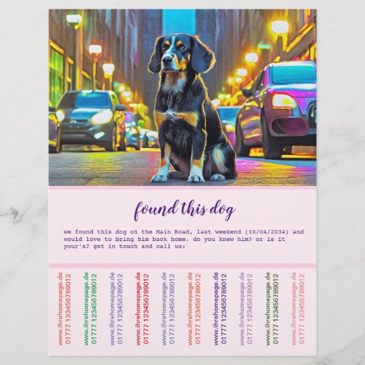 犬と猫 チラシ (正面)