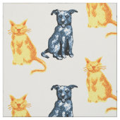 犬と猫 ファブリック (見本)
