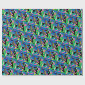 犬と猫 ラッピングペーパー (フラット)