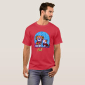 犬と猫 友達 ずっと 少年 Tシャツ (正面フル)
