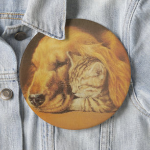 犬と猫 缶バッジ