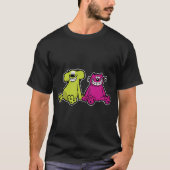 犬と猫 Tシャツ (正面)