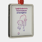 犬と玉 – 啓蒙 メタルオーナメント (右)