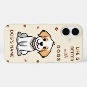 犬と生活が良い – カスタムPet iPhoneケース Case-Mate iPhoneケース (裏面 (横))
