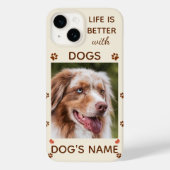 犬と生活が良い – カスタムPet Phone Case Case-Mate iPhoneケース (裏面)