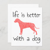 犬と生活が良い – 愛犬家 (正面/裏面)