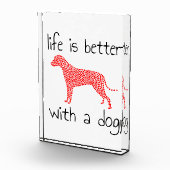 犬と生活が良い – 愛犬家 フォトブロック (右)