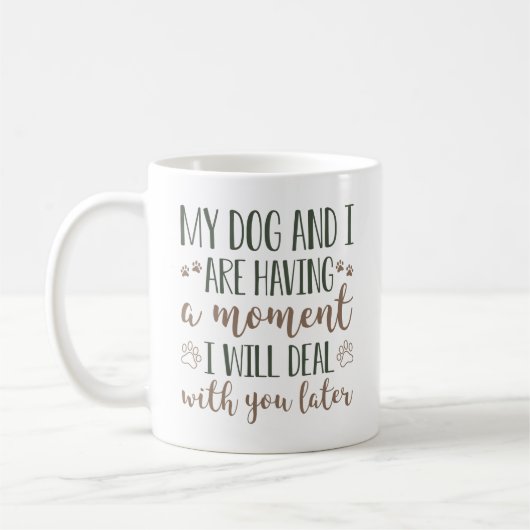 犬と私は少し時間がある コーヒーマグカップ (左)