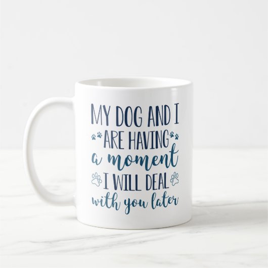 犬と私は少し時間がある コーヒーマグカップ (左)