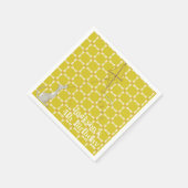 犬と緑の子供の誕生日パーティーのナプキン スタンダードカクテルナプキン (角)