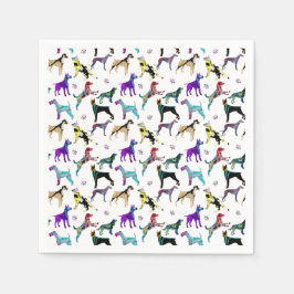 犬と肉球 スタンダードカクテルナプキン