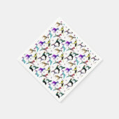 犬と肉球 スタンダードカクテルナプキン (角)