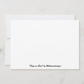 「犬と船」招待状 by Willowcatdesigns 招待状 (裏面)