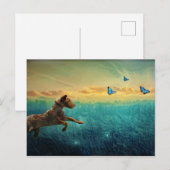 犬と蝶 ポストカード (正面/裏面)