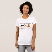 "犬と話をする" 女性用 Tシャツ (正面フル)
