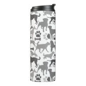 犬と足のパターン03.b白BG タンブラー (回転左)