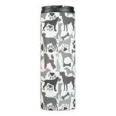 犬と足のパターン03.b白BG タンブラー (裏面)