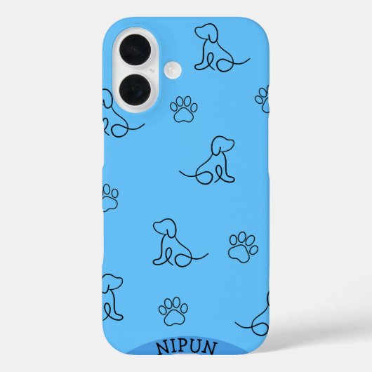犬と足のiPhone / iPadケース Case-Mate iPhoneケース (裏面)