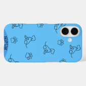 犬と足のiPhone / iPadケース Case-Mate iPhoneケース (裏面 (横))
