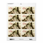 犬と遊クリスマスミスタントー&神聖なベリー ラベル (フルシート)