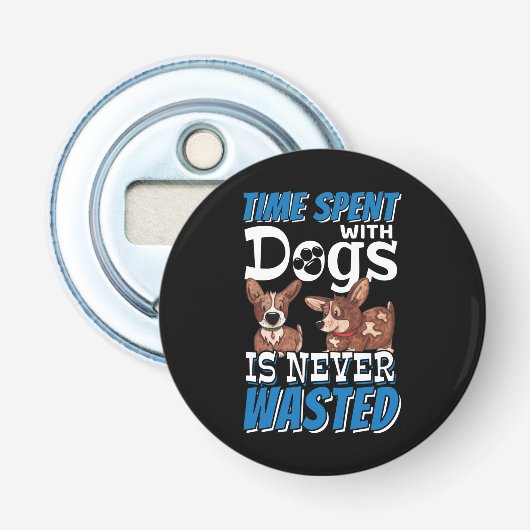犬と過ごす時間は決して無駄ではない 栓抜き (正面)