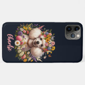犬と野花テーマ動物愛好家ギフト Case-Mate iPhoneケース (裏面(横))