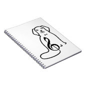 犬と音楽ノート ノートブック (右側)