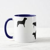 犬と飛行機 マグカップ (左)