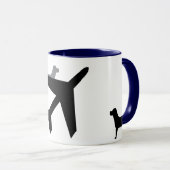 犬と飛行機 マグカップ (正面右)