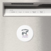 犬と馬に気を取られがち Tシャツ デザイン マグネット (インサイチュ (食洗機))