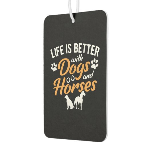 犬と馬の馬の馬の馬の馬の馬の馬の遠い方が人生は良い カーエアーフレッシュナー (左)